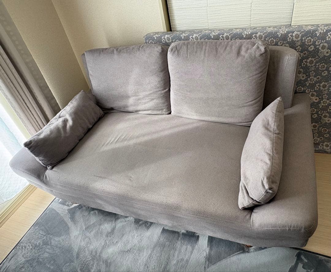 ごろ寝ソファー　ライトグレー