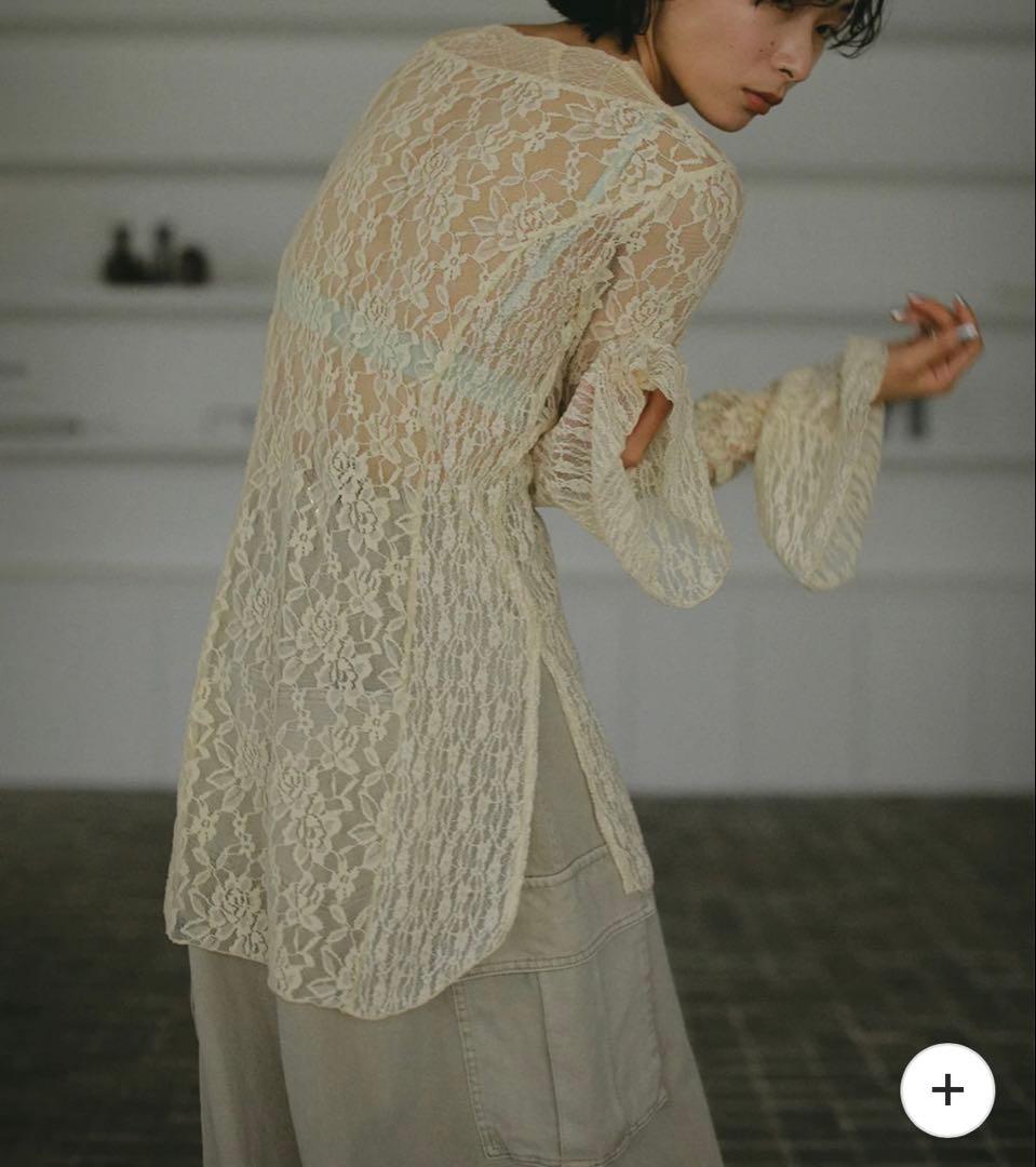 COMBINATION LACE TOP　アイボリー