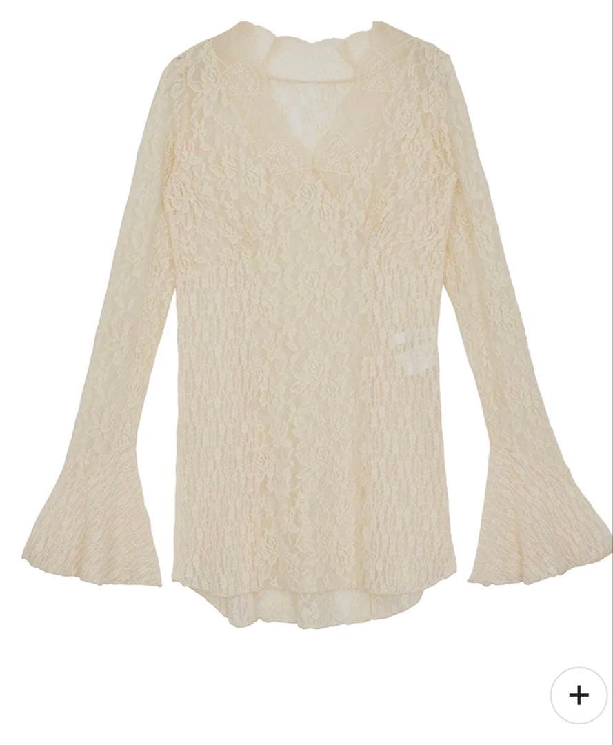 COMBINATION LACE TOP　アイボリー