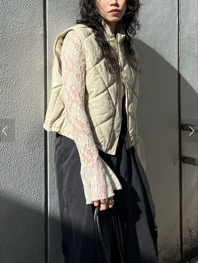 COMBINATION LACE TOP　アイボリー