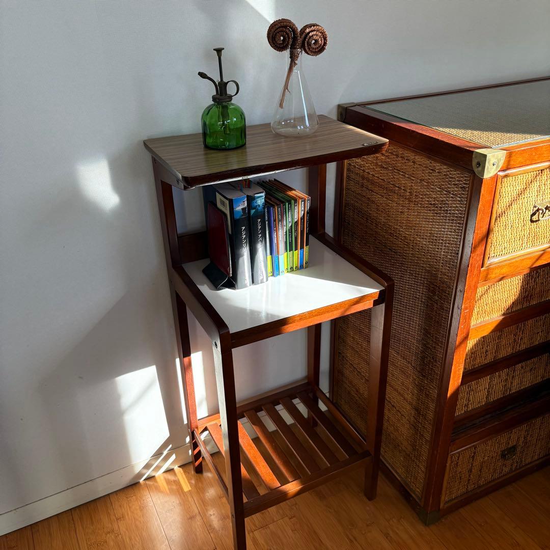 ❸【 カリモク 家具 】木製チェスト 本棚 小物置き 隙間収納