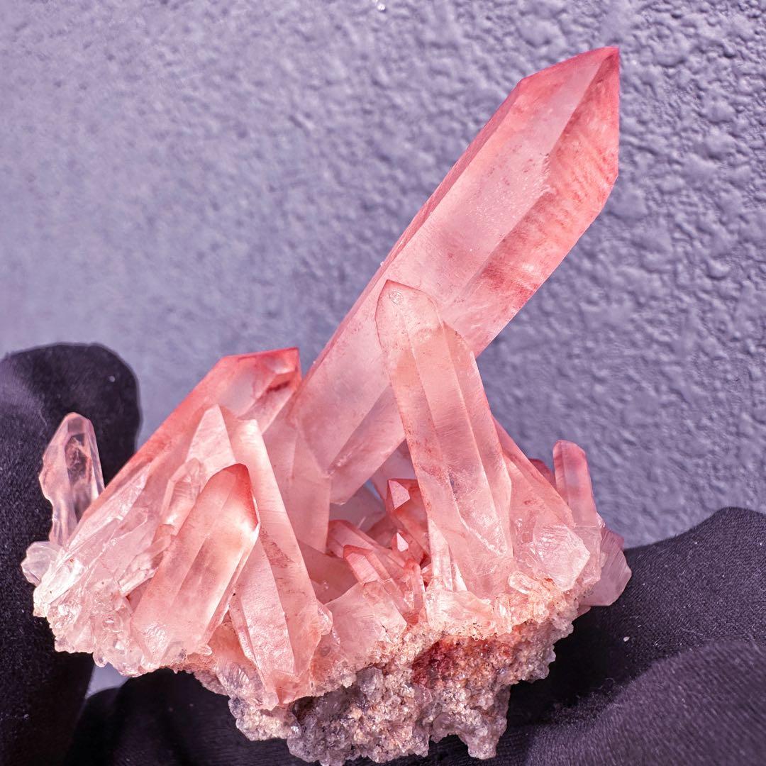 希少❗️絶品❗️超綺麗♡超強いパワー ピンクヒマラヤ クラスター水晶天然石A1540