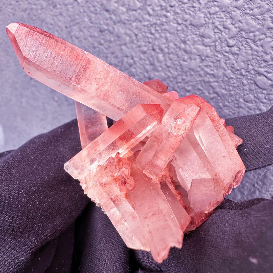 希少❗️絶品❗️超綺麗♡超強いパワー ピンクヒマラヤ クラスター水晶天然石A1540