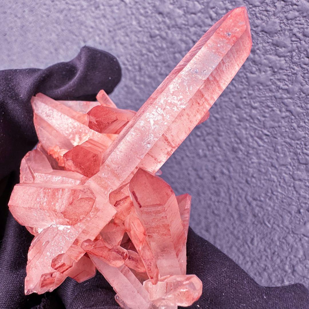 希少❗️絶品❗️超綺麗♡超強いパワー ピンクヒマラヤ クラスター水晶天然石A1540