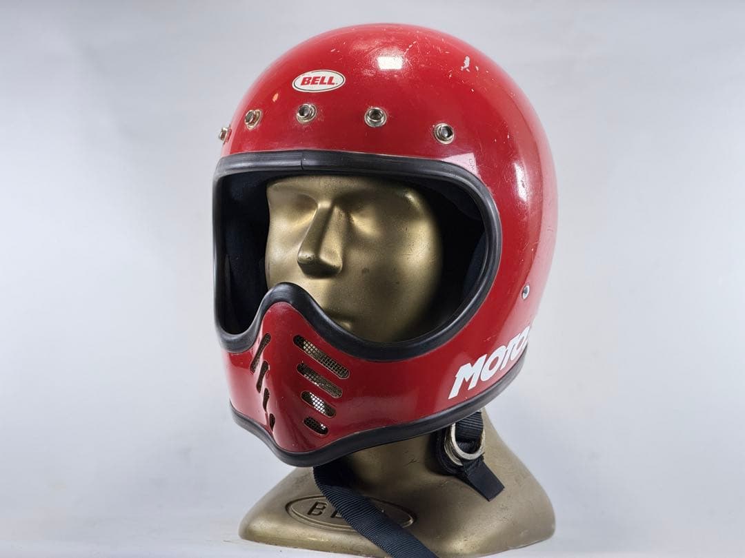 Sシェル！初期　Bell Moto3 赤　レッド　ビンテージヘルメット