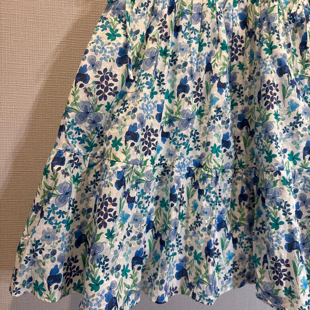 ケイトスペード　ガールズ ラブリーガーデンラッフルカラーワンピース　160 新品