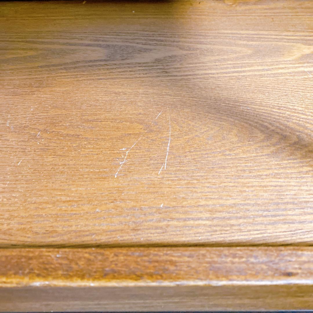 セブンエステ エイジングウッドワゴ3段 キャスター付 ダークブラウン