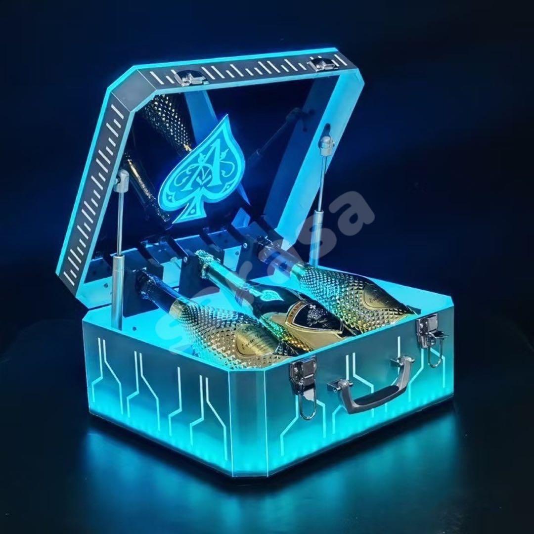 【新品】LED照明付きシャンパン プレゼンター アルマンドシャンパンケース