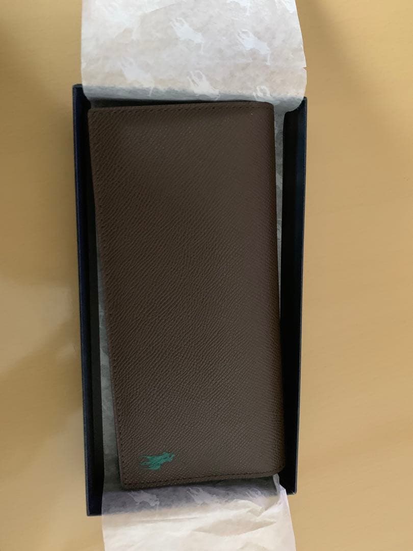 POLO RALPH LAUREN 長財布 ブラウン/グリーン