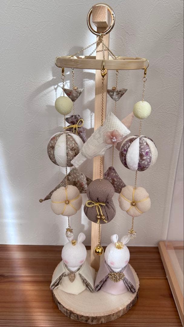 【つるし雛】ナチュラル つるし飾り｜temari〜ito〜｜季節を楽しむ布飾り