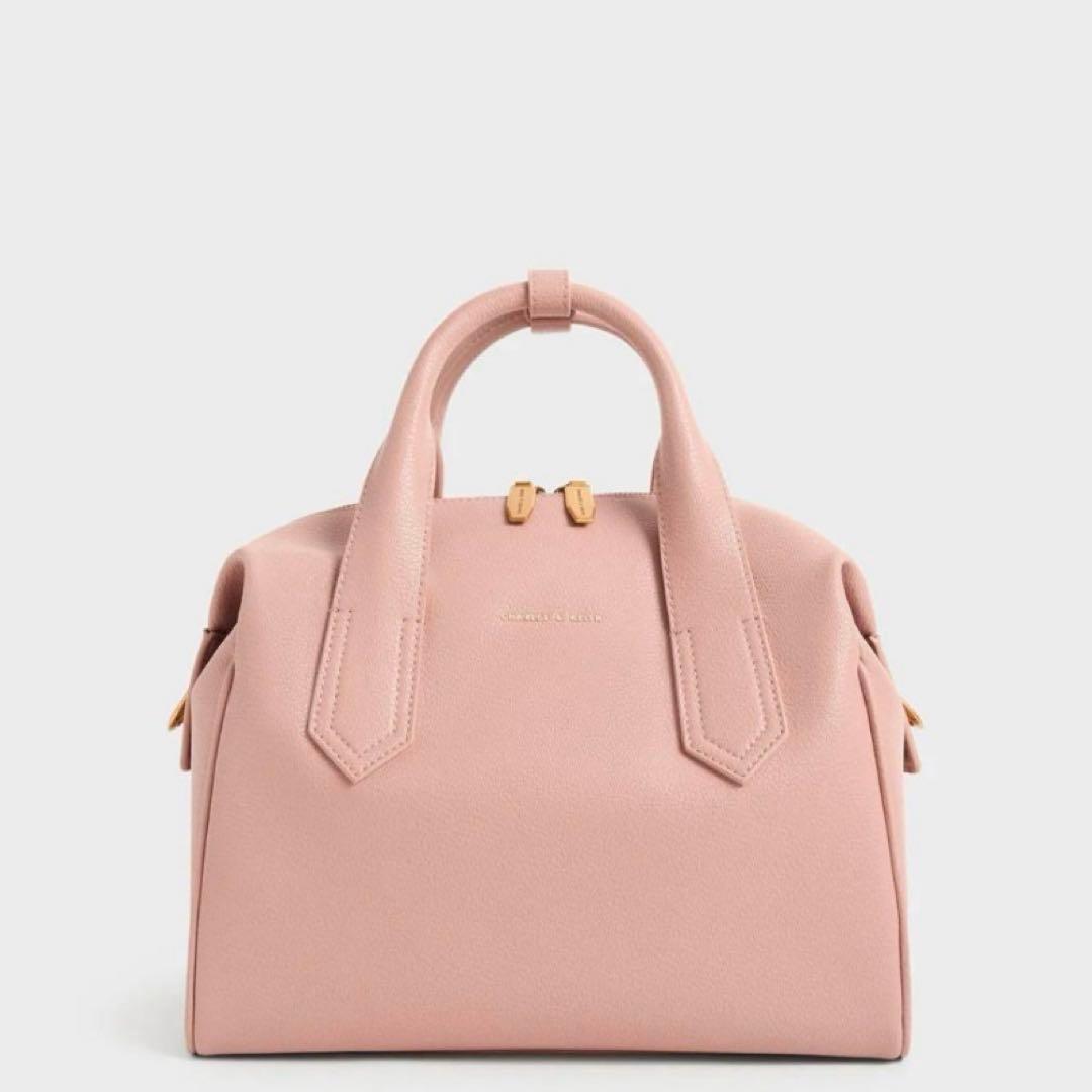 チャールドアンドキース スローチー ダブルハンドルバッグ （Mauve）