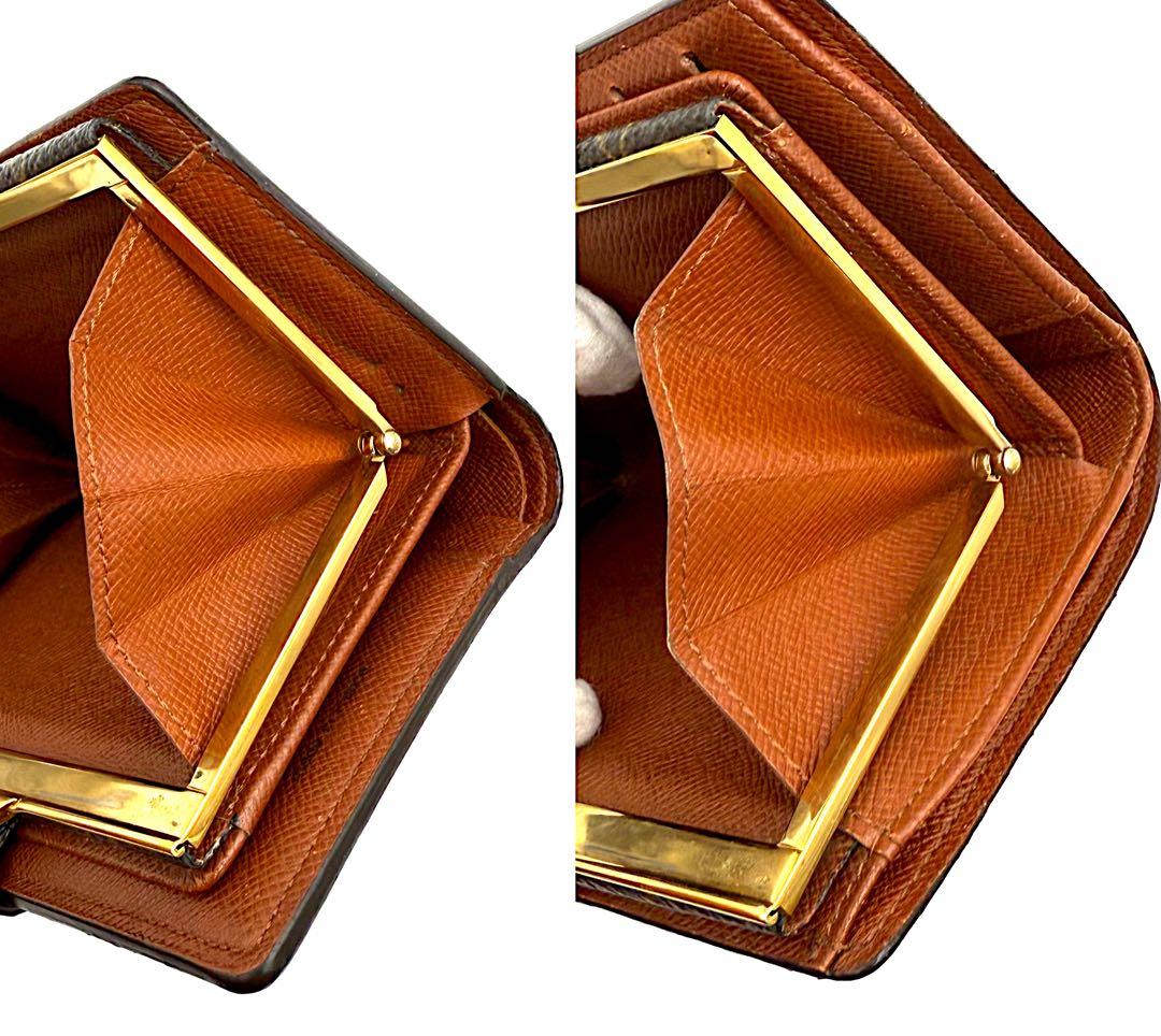 ルイヴィトン ヴィエノワ モノグラム がま口 二つ折り財布