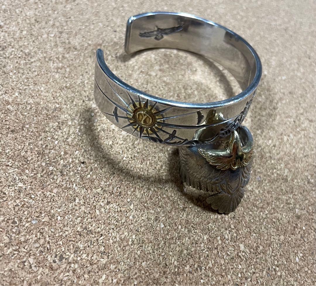 ケンキクチ 15mm幅 唐草 バングル KEN KIKUCHI