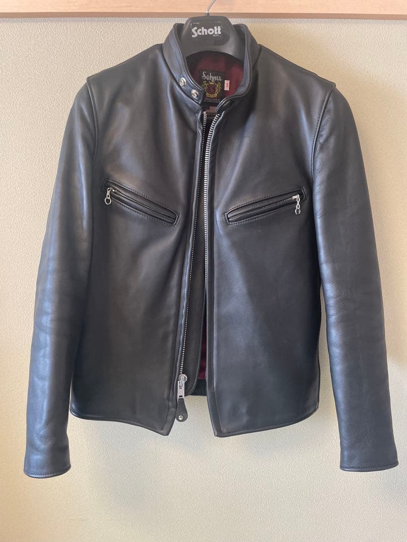 【美品】Schott ショット シングルライダース 641XX 34インチ