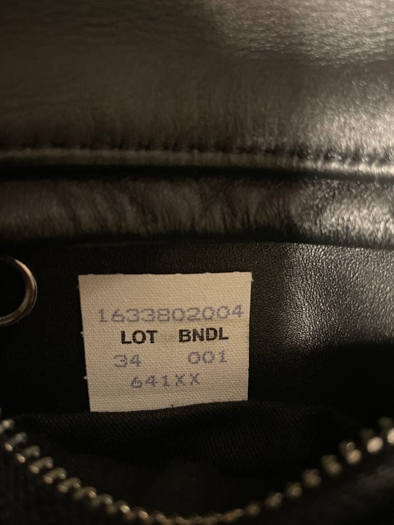 【美品】Schott ショット シングルライダース 641XX 34インチ