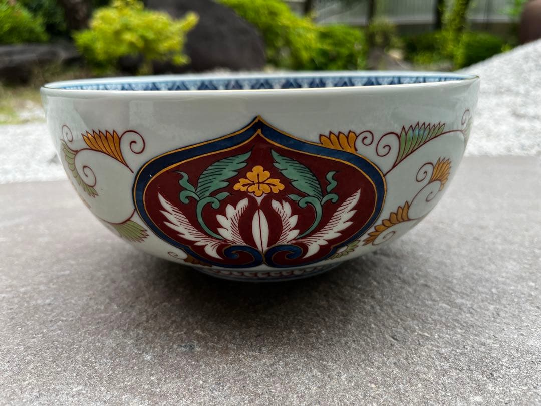 有田焼　日肥其泉　昭和年製　極錦金彩古伊万里　大鉢