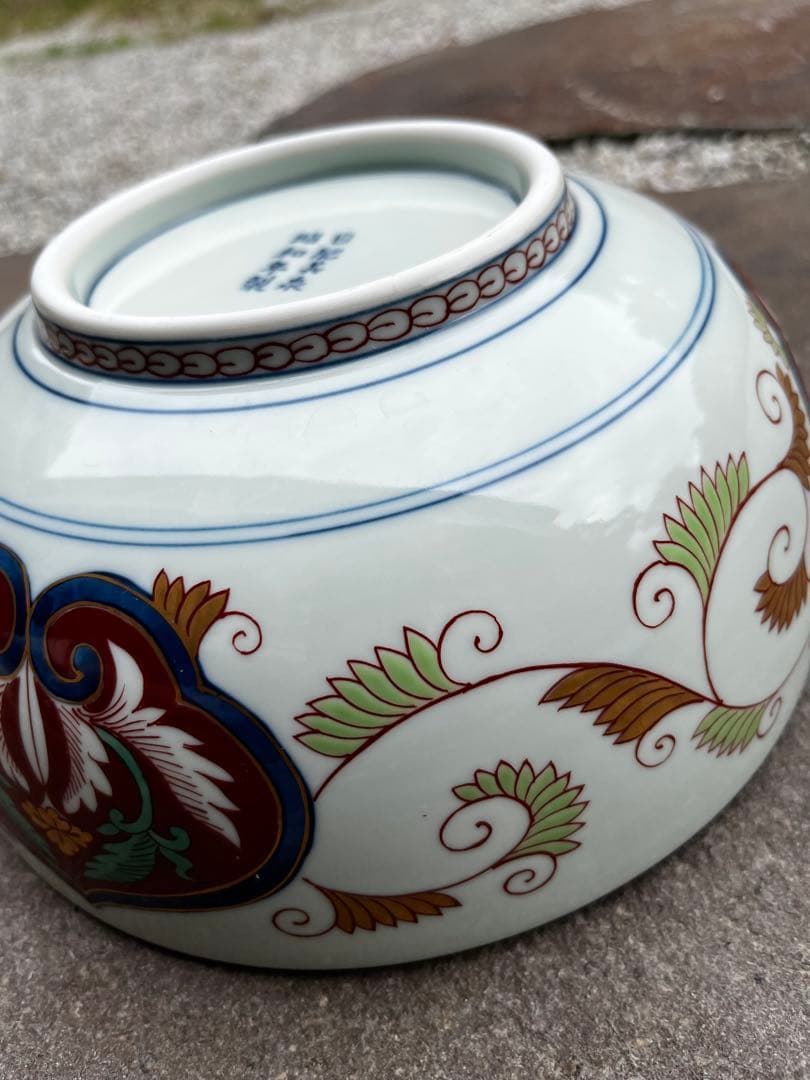 有田焼　日肥其泉　昭和年製　極錦金彩古伊万里　大鉢