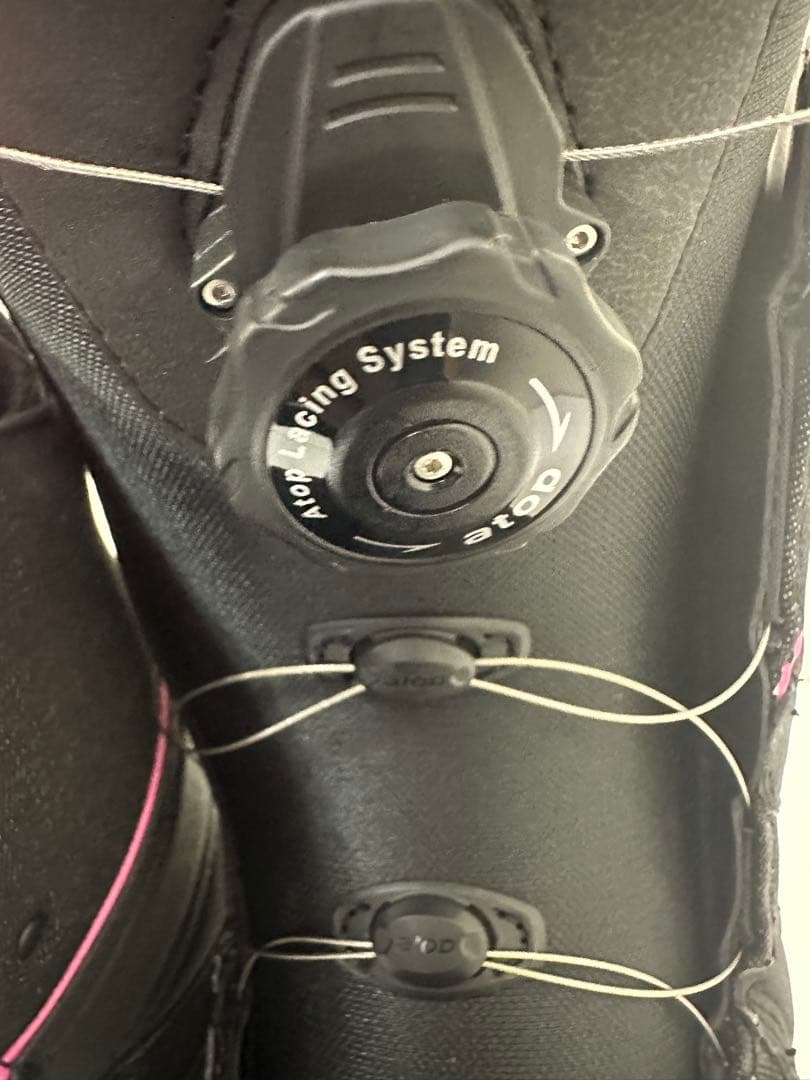 レディース　BOAスノーボードブーツ STELLAブラック/ピンク 25.0cm