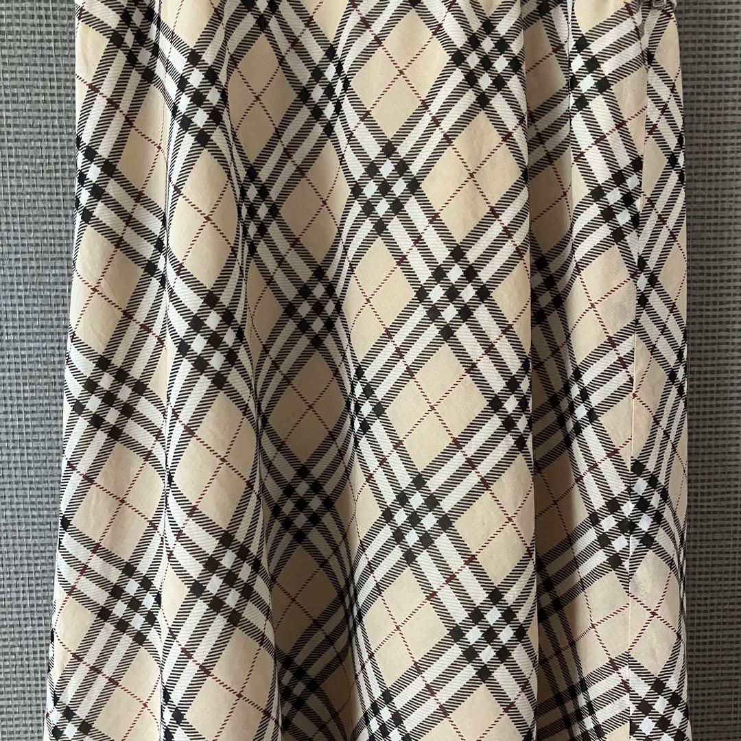 バーバリーブルーレーベル　キャミソールワンピース　ノバチェック　38