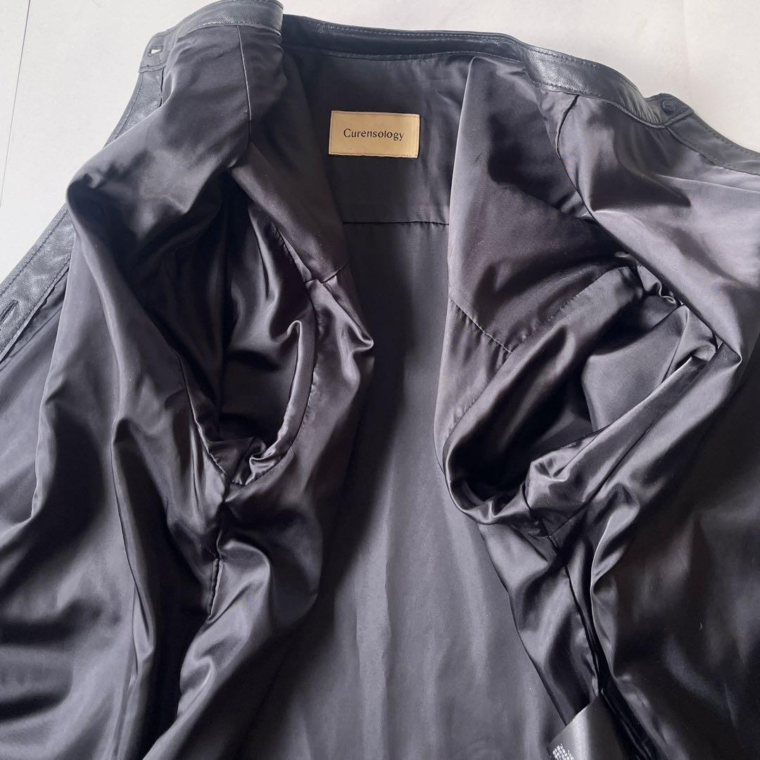 極美品✨ カレンソロジー レザーバンドカラーシャツジャケット ラムレザー 上質