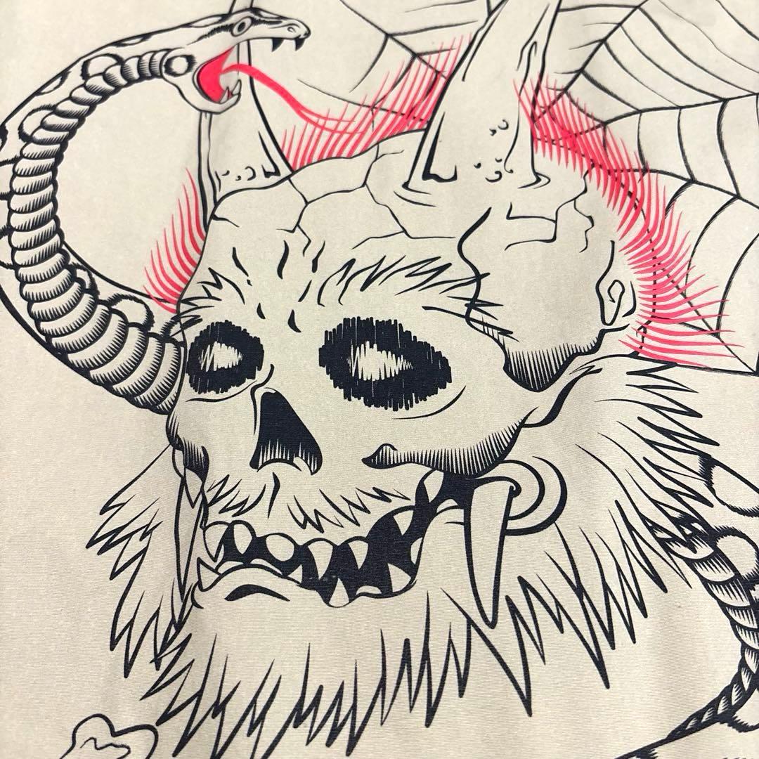 black means ブラックミーンズ　コーチジャケット 般若心経 M