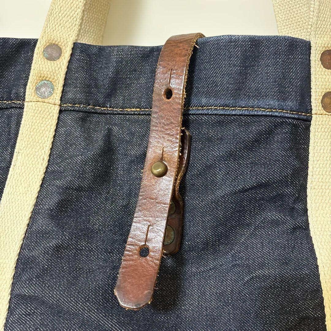 ダブルアールエル　RRL トートバッグ インディゴ　MADE IN ITALY