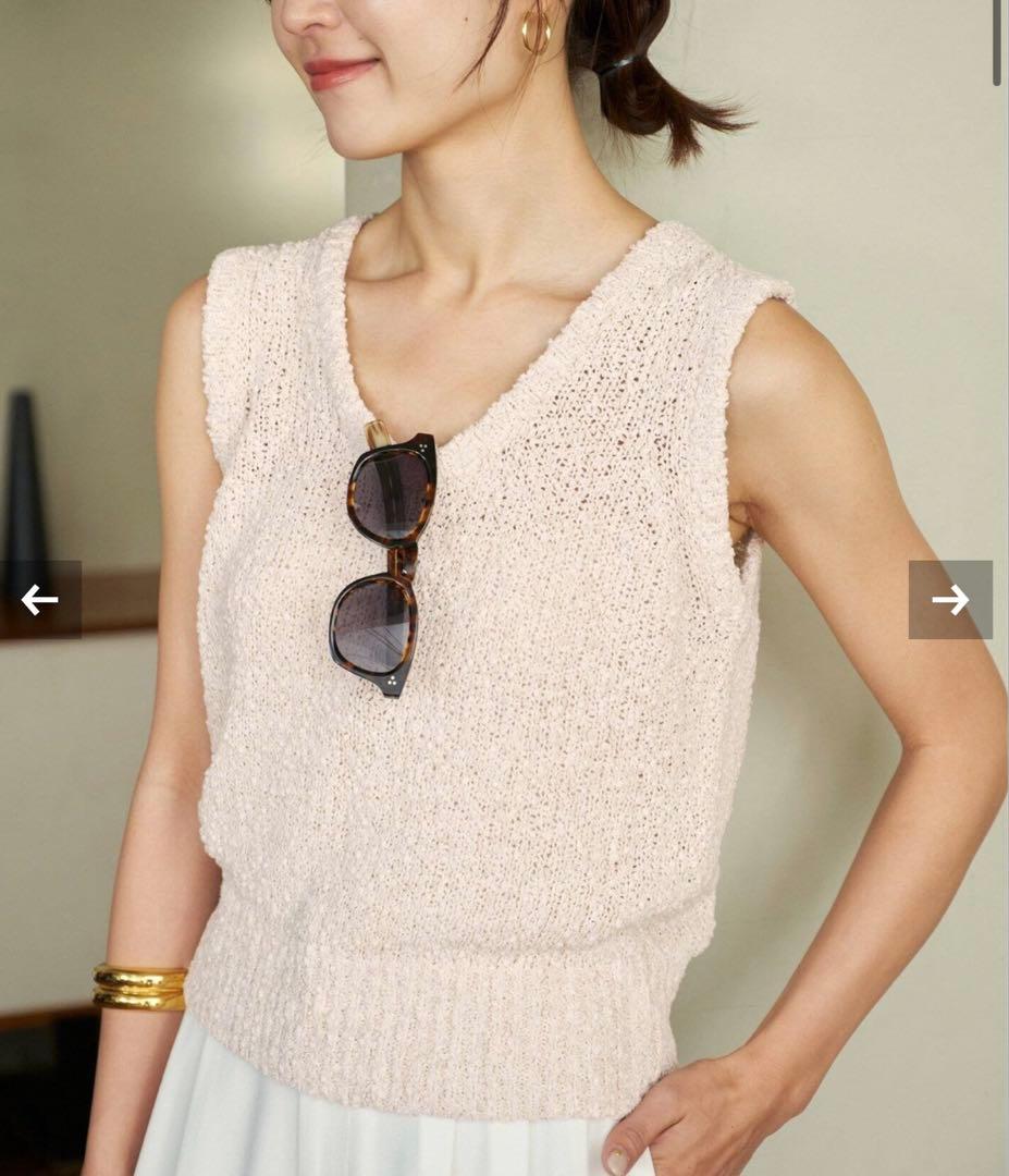 新品タグ付き plage paper yarnプルオーバー