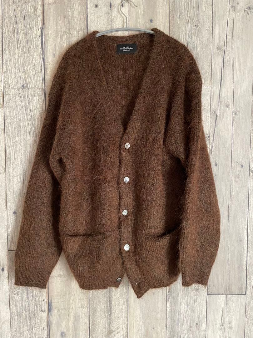 UNUSED モヘヤカーディガン