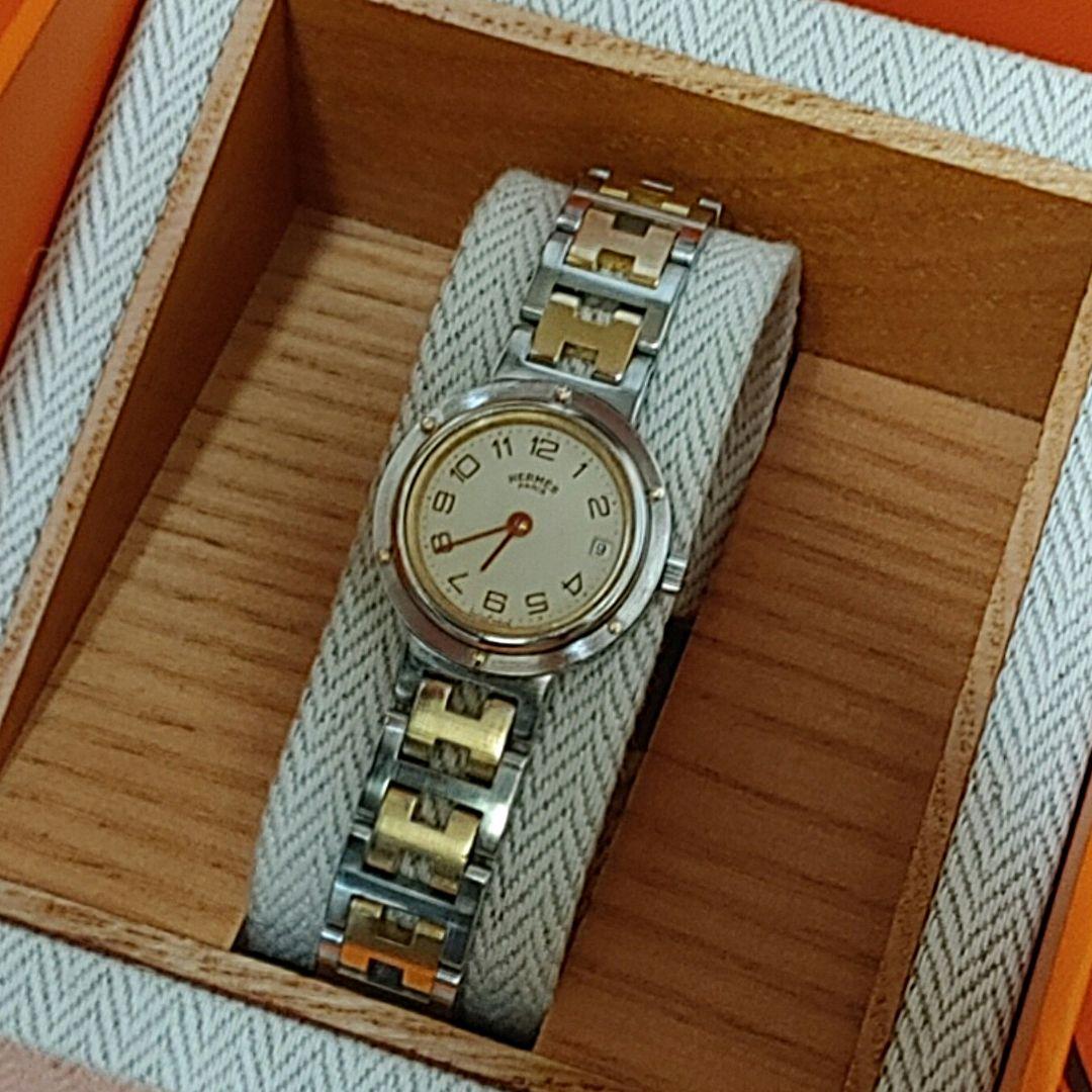 エルメス時計/美品クリッパー/新品回路新品電池新品仕上げ正常稼働品/レディース