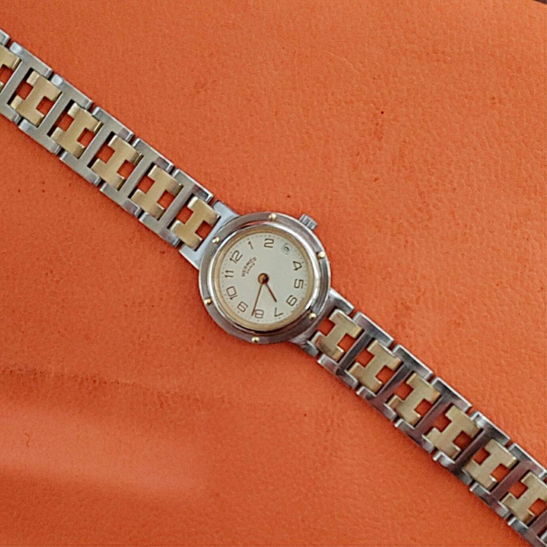 エルメス時計/美品クリッパー/新品回路新品電池新品仕上げ正常稼働品/レディース