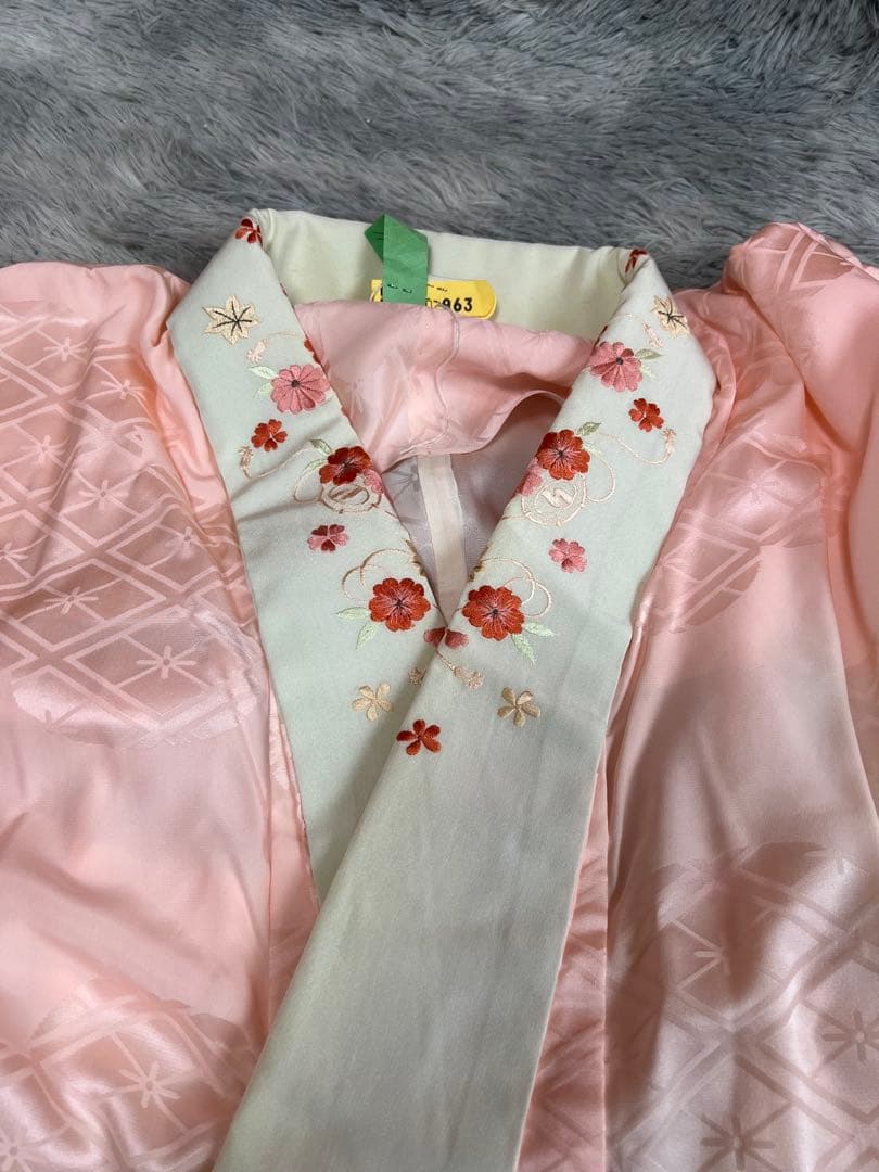 振袖　成人式　藤文様　美品　長襦袢セット