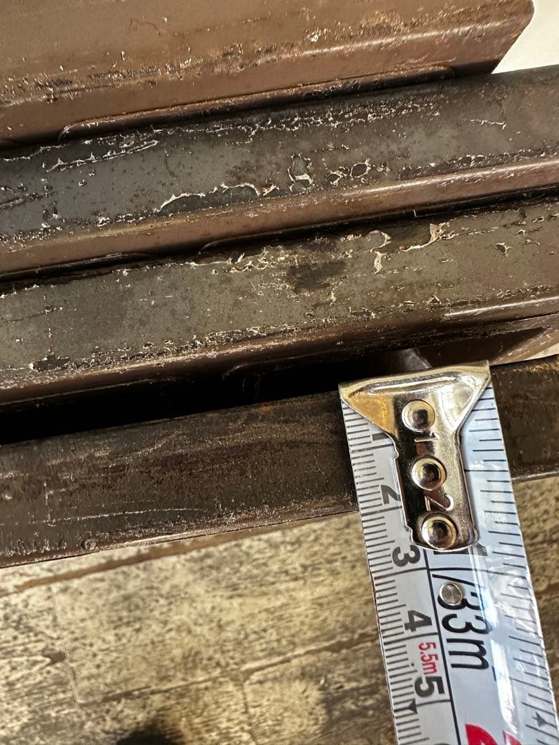 フィナンシェ　テフロン加工金属製　スクエア型 4枚セット　レトロアンティークA