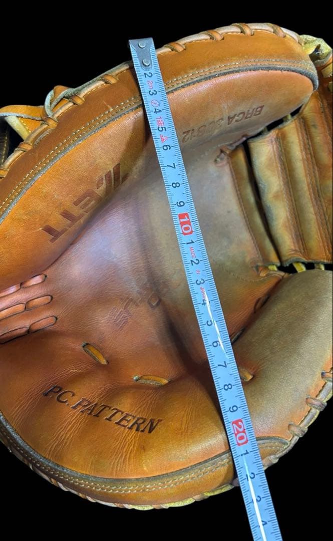 ZETT　最上級ランクプロステイタス 希少旧ラベル　キャッチャーミット 軟式用