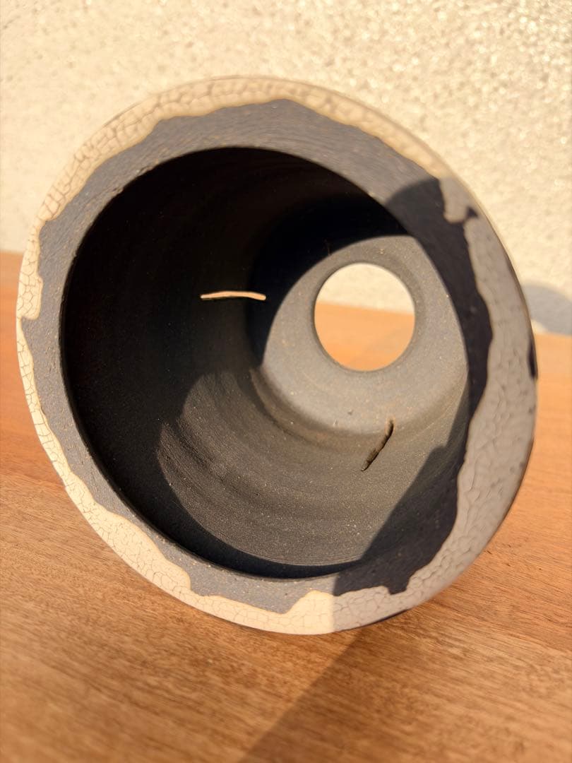 沼野 秀章 / 黒二白 新品未使用 鉢 アガベ