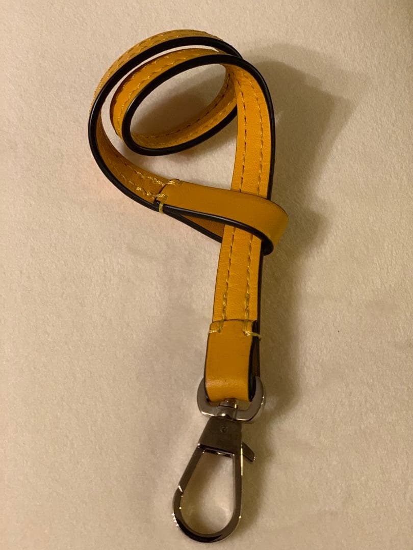 Herve Chapelier レザーストラップ　ジョーヌ