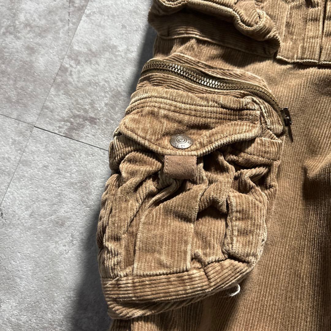 名作　00s ラルフローレン　コーデュロイカーゴパンツ　パラシュートパンツ