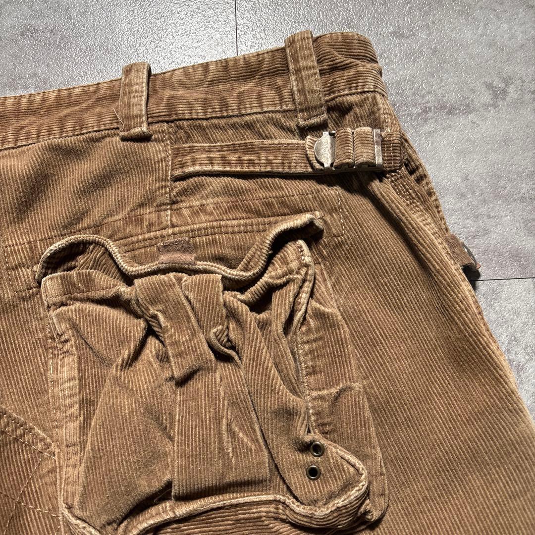 名作　00s ラルフローレン　コーデュロイカーゴパンツ　パラシュートパンツ