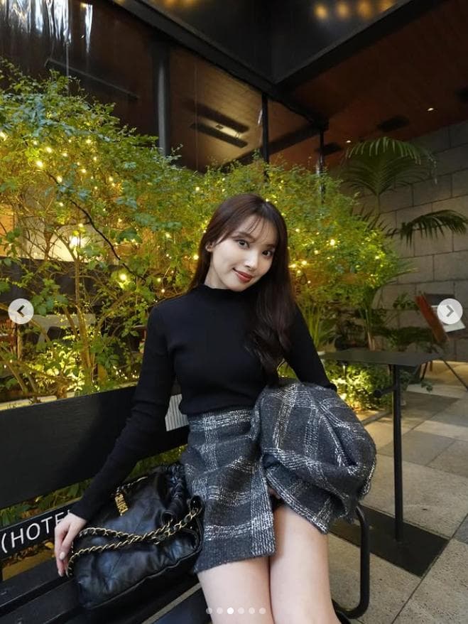 パンツ M sheller check jacquard wrap culottes