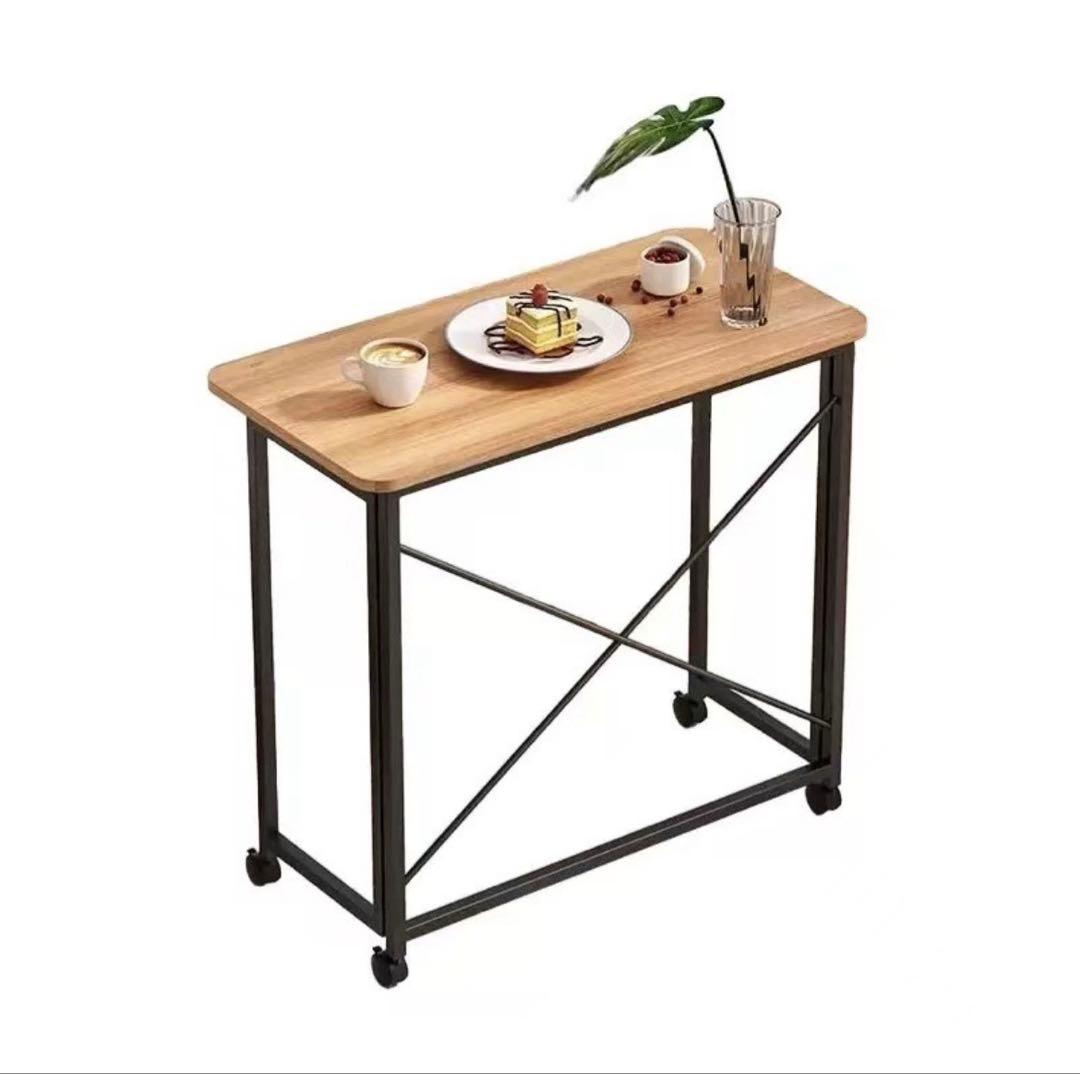 パソコンデスク 机 ワークデスク ナチュラル 固定ロック付き 組み立て簡単