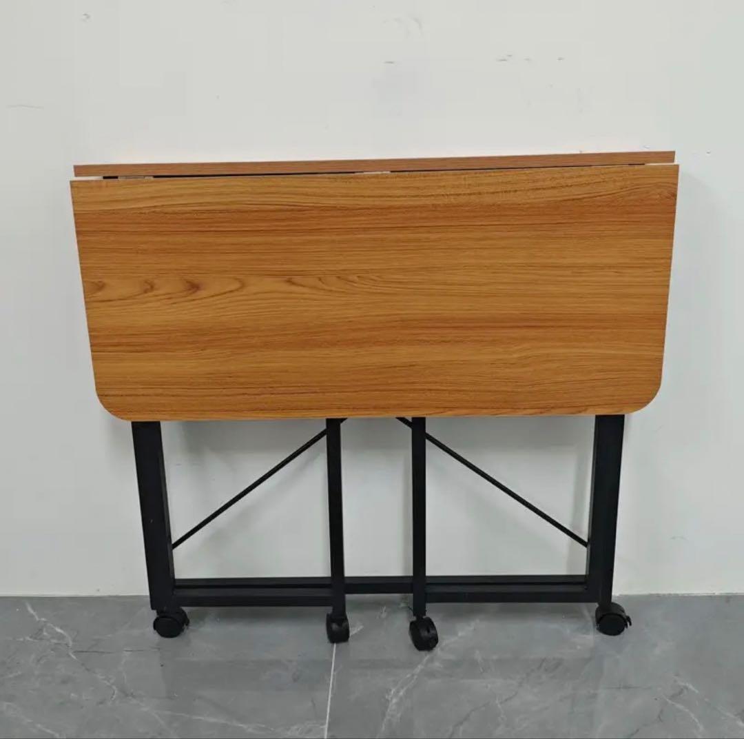 パソコンデスク 机 ワークデスク ナチュラル 固定ロック付き 組み立て簡単