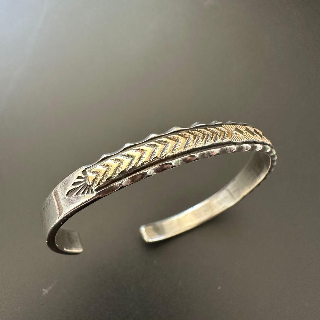 専用　Navajo Bruce Morgan 14K バングル　8mm幅