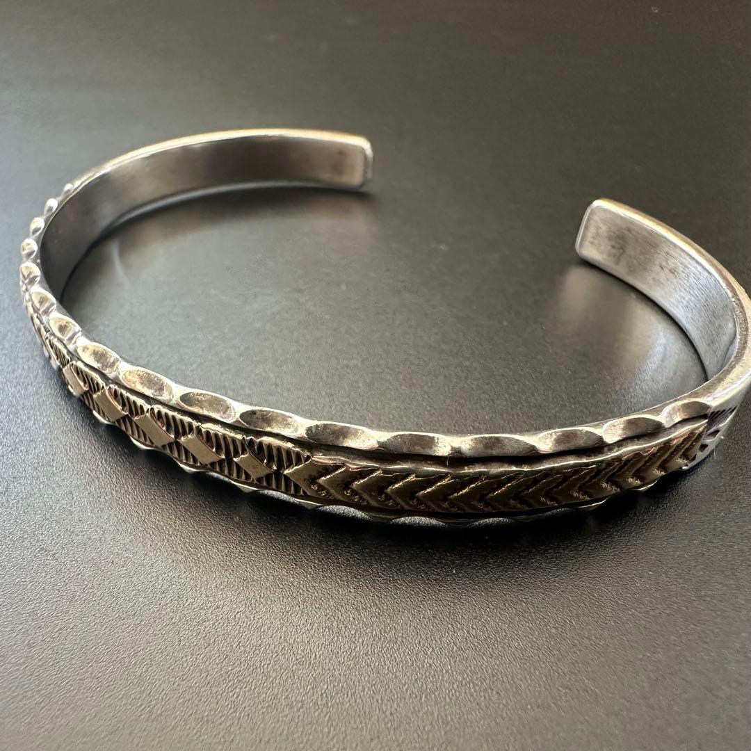 専用　Navajo Bruce Morgan 14K バングル　8mm幅