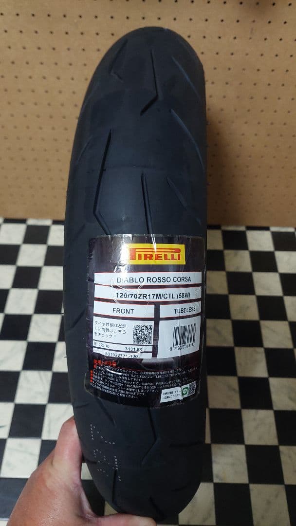 パーツ Pirelli Diablo Rosso Corsa 120/70ZR17