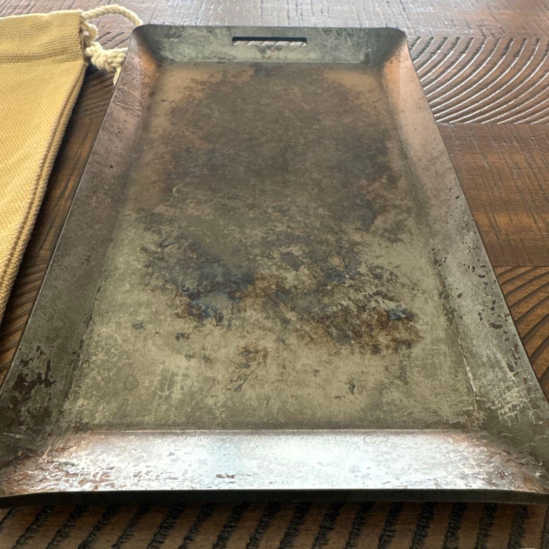 No.164 ヒロシ鉄板4.5ミリ　独焼鉄板　ソロ用鉄板　激レア❣️値下げ中