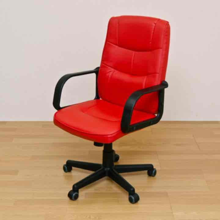 ☆定価26784円☆PUパーソナルチェア　BK/IV/RD