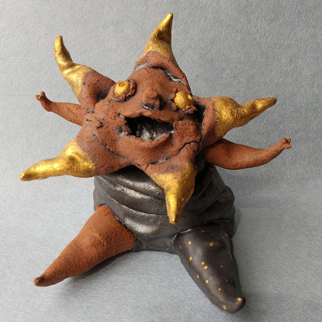 陶器人形 作家物 月と星の妖精 インテリア オブジェ