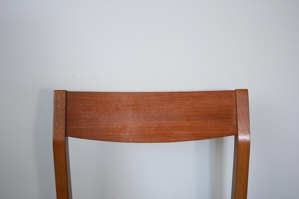 英国ヴィンテージチーク古木ダイニングチェア/椅子イス/モダン(92-259-1)