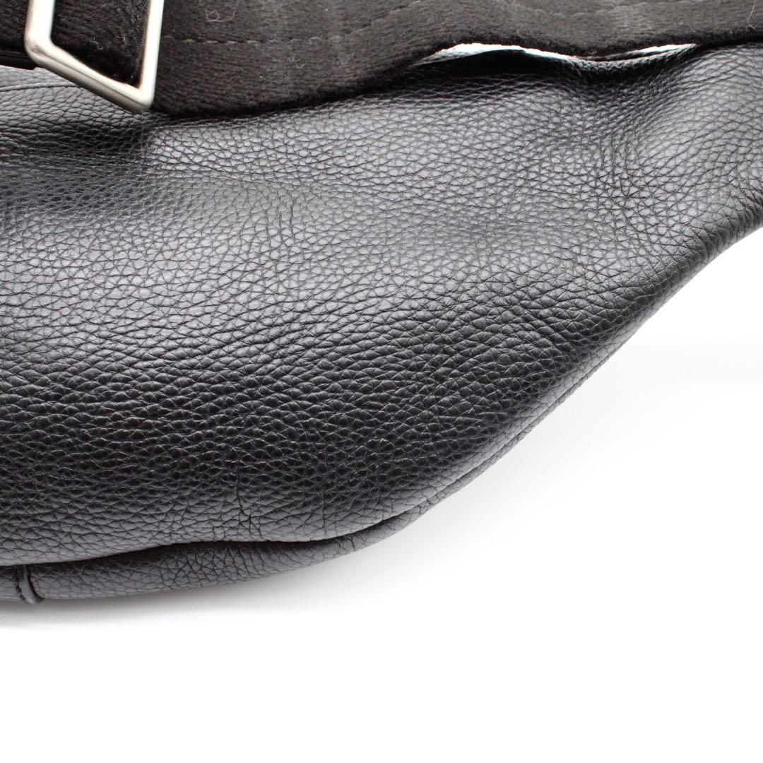 【美品】COACH ボディバッグ スリングバッグ ミニバック レザー ブラック
