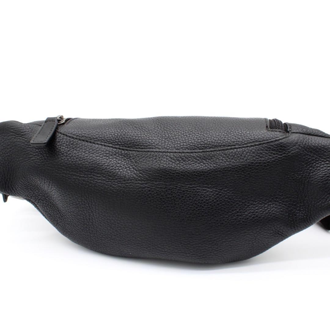 【美品】COACH ボディバッグ スリングバッグ ミニバック レザー ブラック