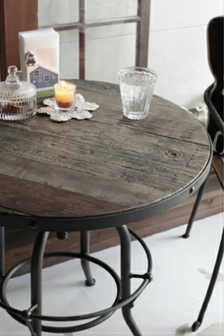 福岡引取り限定！KNOT ANTIQUESバッカス ラウンドテーブル定価約10万